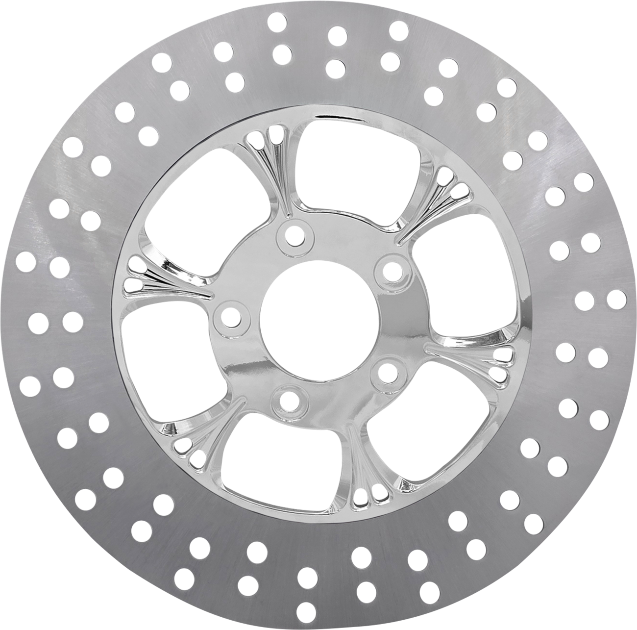 RC COMPONENTS Floating Brake Rotor - Front Left - Majestic - 320 mm - Chrome ZSSCOG320A-102C-LF2K