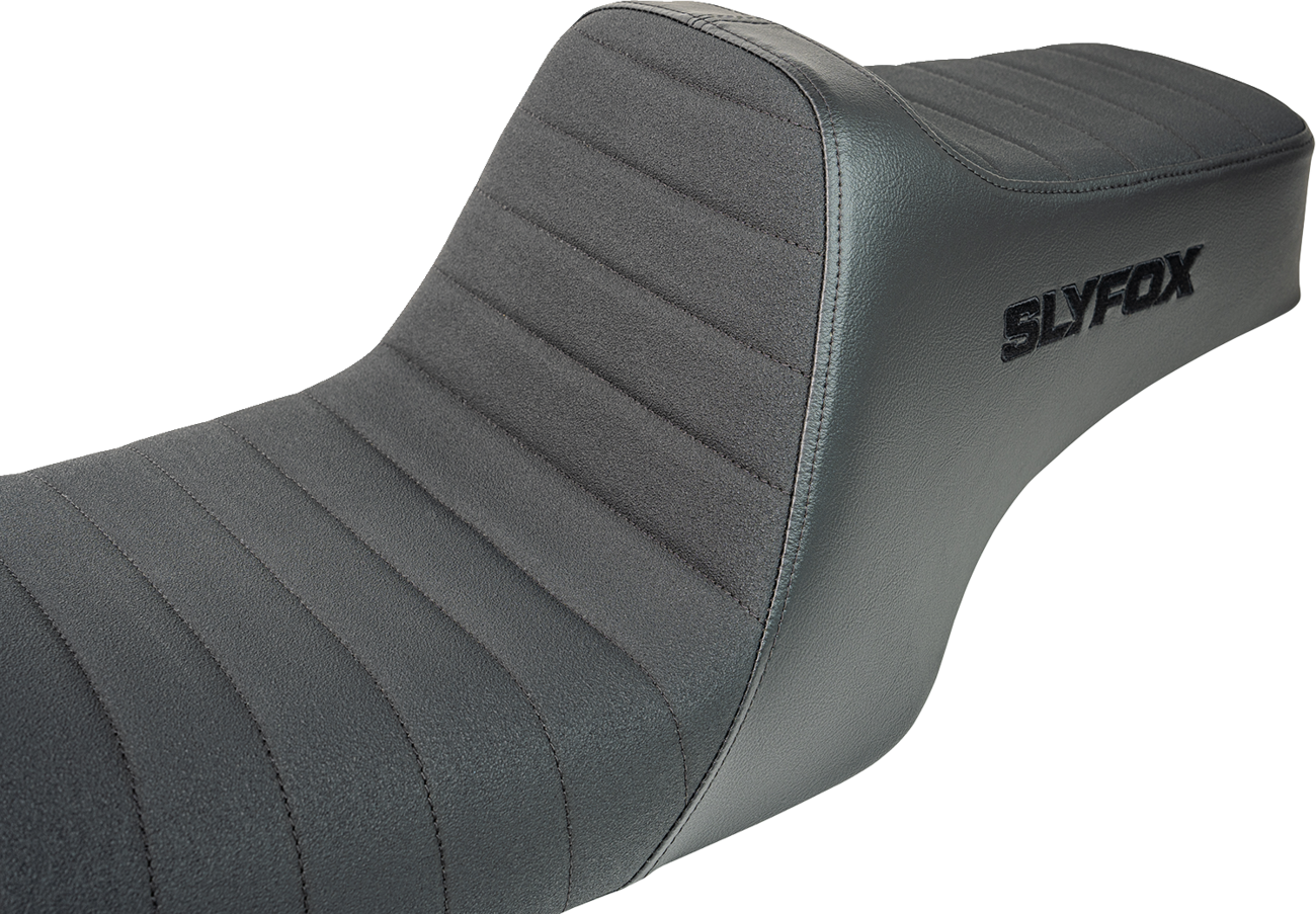 SLYFOX High Noon Seat - Vinyl - Classic Stitch - Black Logo - FL '97-'07 4702A-SlyFox