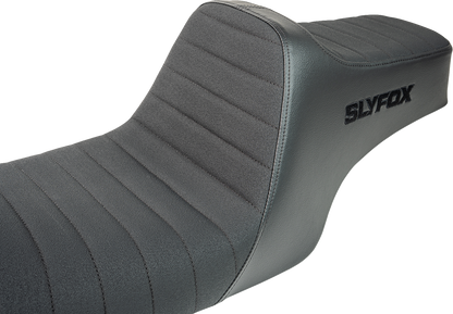 SLYFOX High Noon Seat - Vinyl - Classic Stitch - Black Logo - FL '97-'07 4702A-SlyFox