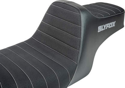 SLYFOX High Noon Seat - Vinyl - Classic Stitch - Gray Logo - FL '97-'07 4702B-SlyFox