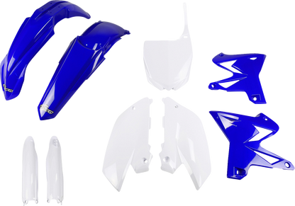 UFO Restyle Body Kit - OEM Blue/White - Yamaha - YZ '08-'14 YAKIT312F@999