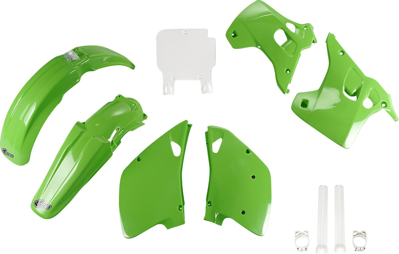 UFO Body Kit - OEM Green/White - Kawasaki - KX '92 KAKIT195F@999