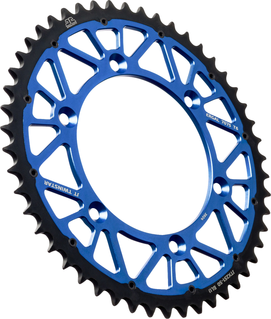 JT SPROCKETS Rear Sprocket - Twinstar - 50 Tooth - Blue - Yamaha JTX251.50BLU