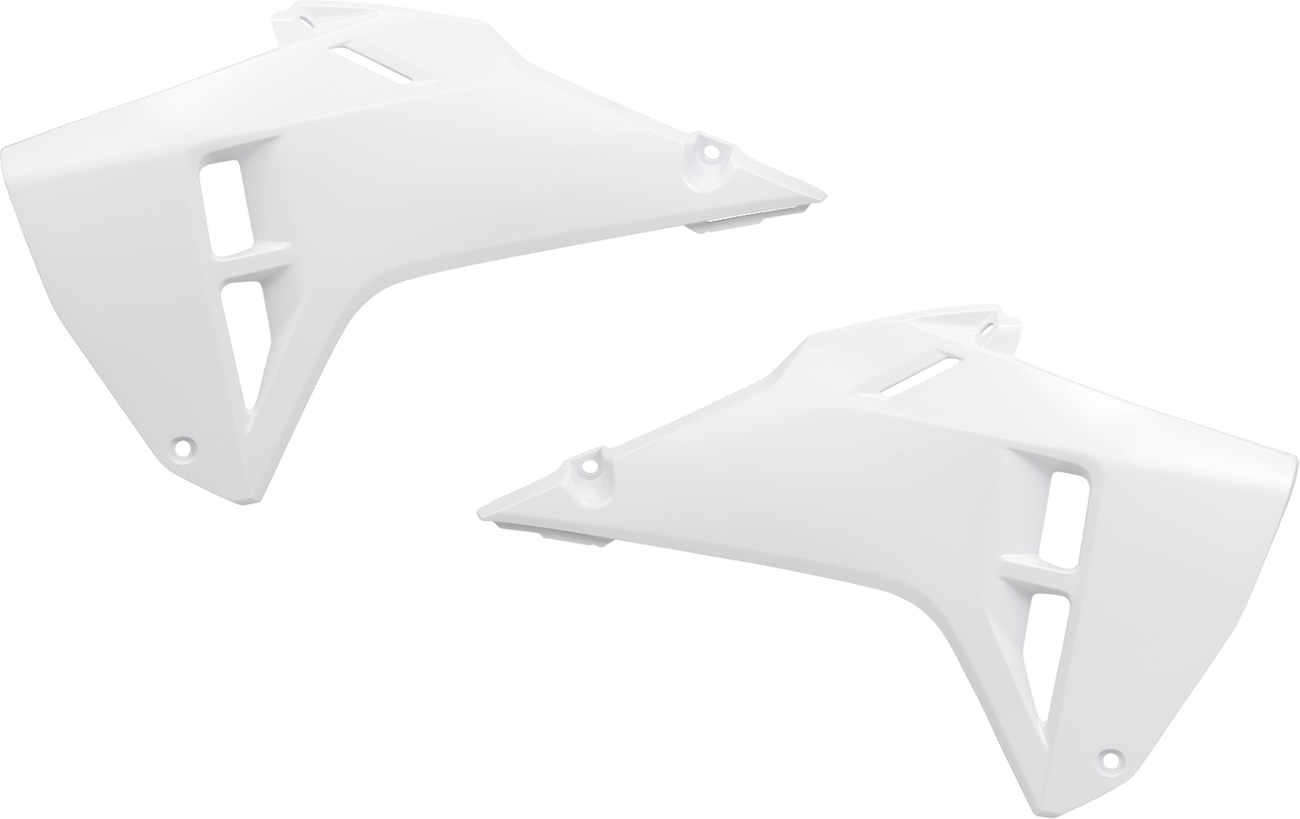 UFO Radiator Covers - White - Honda - CRF 250R/450R HO05614#041