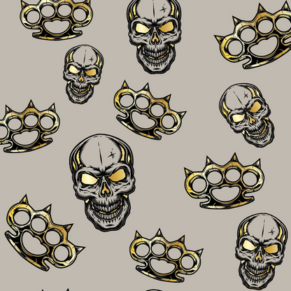 ZAN HEADGEAR Flydanna® Head Wrap - Greige Spiked Brass Knuckles Z211