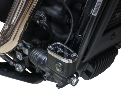 THRASHIN SUPPLY CO. Brake Reservoir Cap - Rear - Chrome - '18+ Softail TSC-3177-3