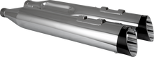 VANCE & HINES Razorback 450 Slip-On Mufflers - Chrome - M8 Bagger 17960