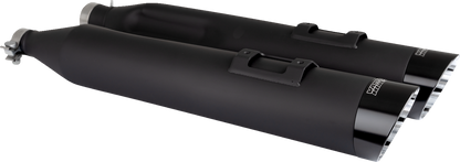 VANCE & HINES Razorback 450 Slip-On Mufflers - Black - M8 Bagger 47960