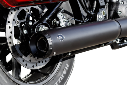 S&S CYCLE Grand National Slip-On Muffler - 50 State - 4" Black - M8 Softail 550-1159