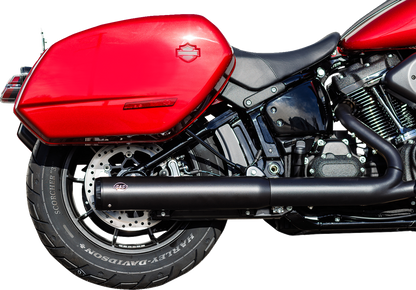S&S CYCLE Grand National Slip-On Muffler - 50 State - 4" Black - M8 Softail 550-1159