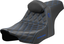 SADDLEMEN Pro Series SDC Performance Seat - Blue Stitching - w/ Backrest - FLT/FLH '23-'25 SC82307DB1