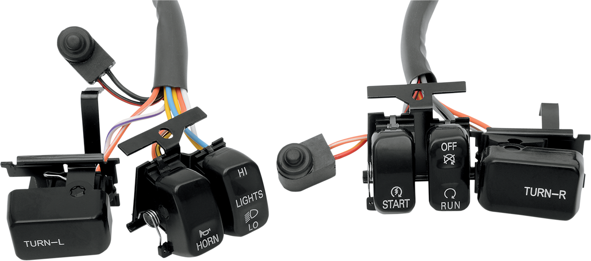 DRAG SPECIALTIES Handlebar Switch Kit - Black H18-0335B