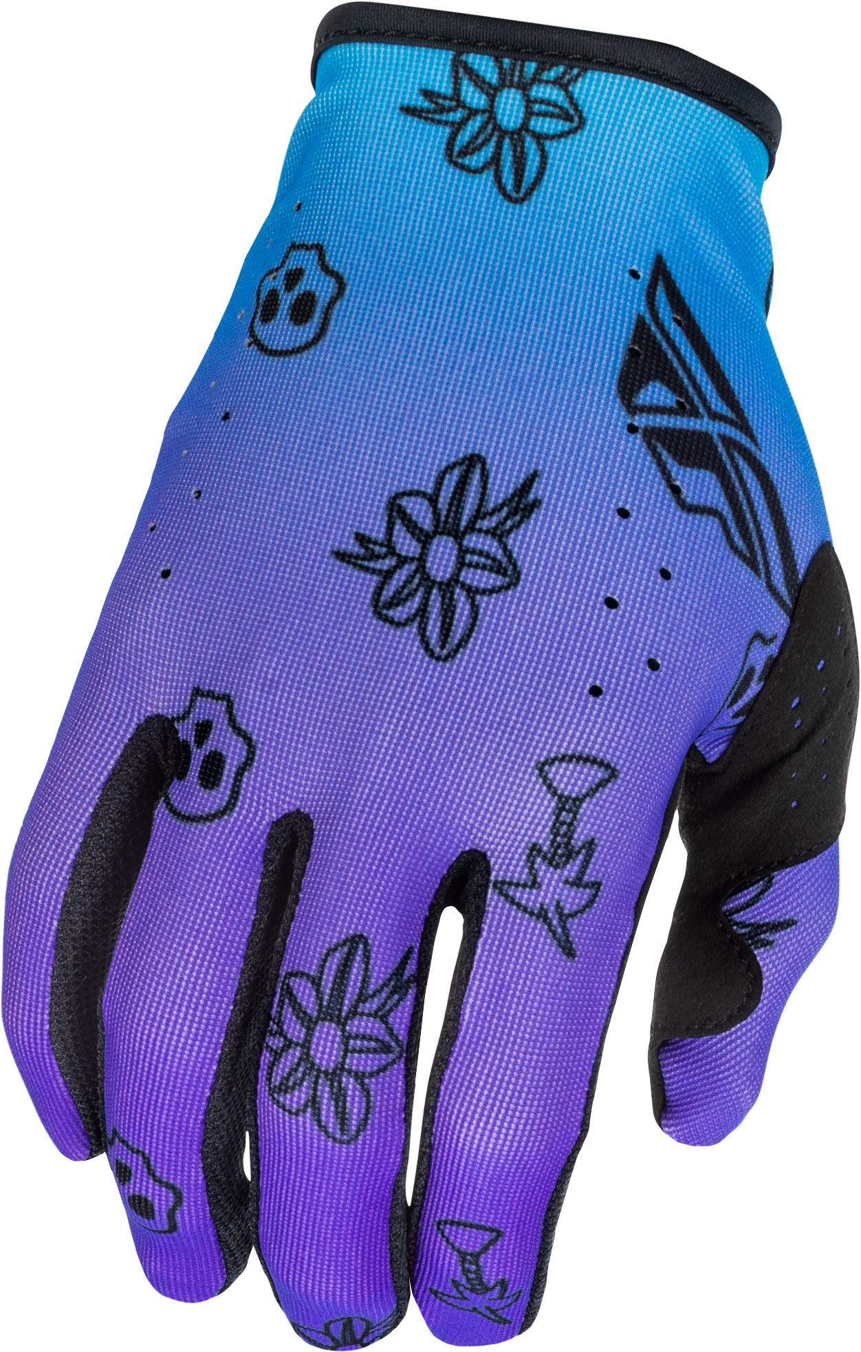 Lite Outline Gloves Purple/Blue/Black 3x
