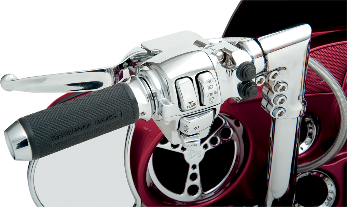 DRAG SPECIALTIES Handlebar Switch Housing Kit - Left - Radio - Chrome H07-0687A