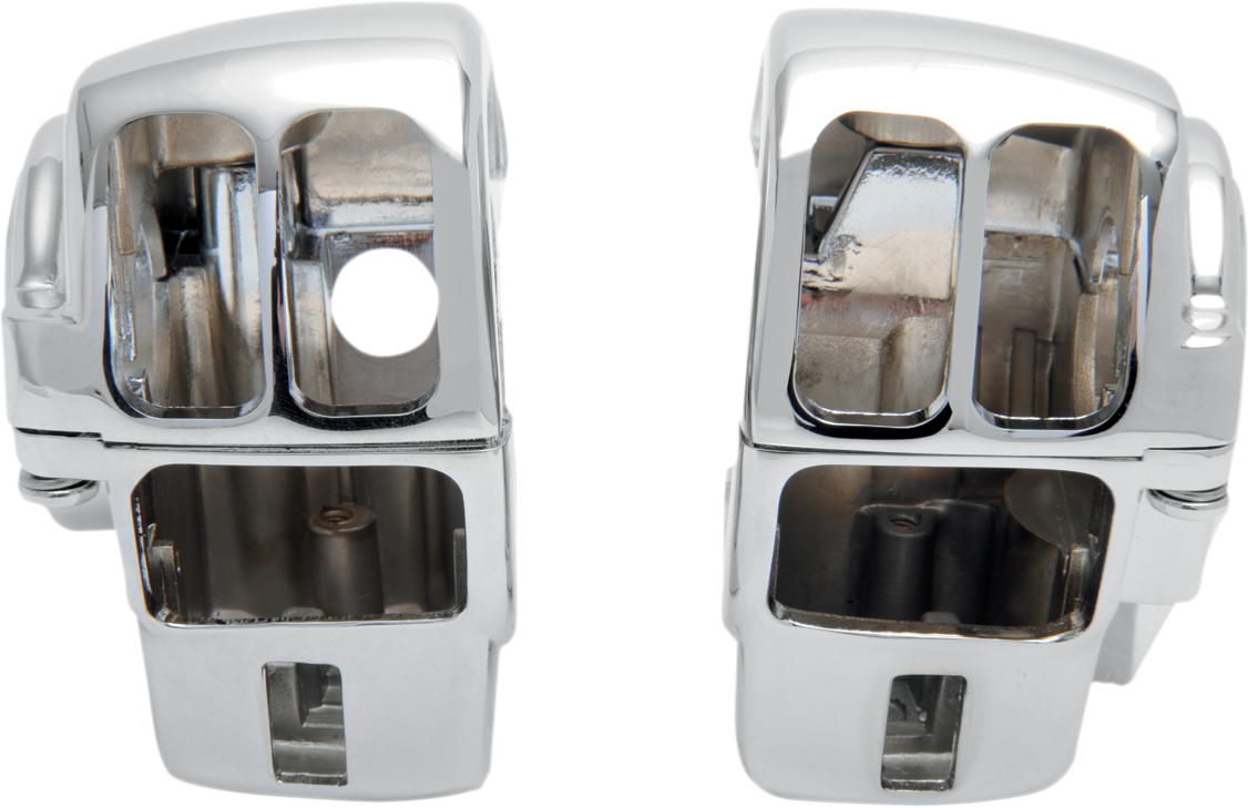 DRAG SPECIALTIES Handlebar Switch Housing Kit - Radio - Chrome H07-0782