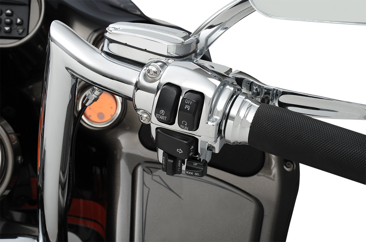 DRAG SPECIALTIES Handlebar Switch Housing Kit - Cruise - Chrome H07-0783