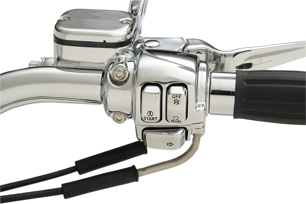 DRAG SPECIALTIES Switch Cap Kit - Standard - Chrome H18-033500-C