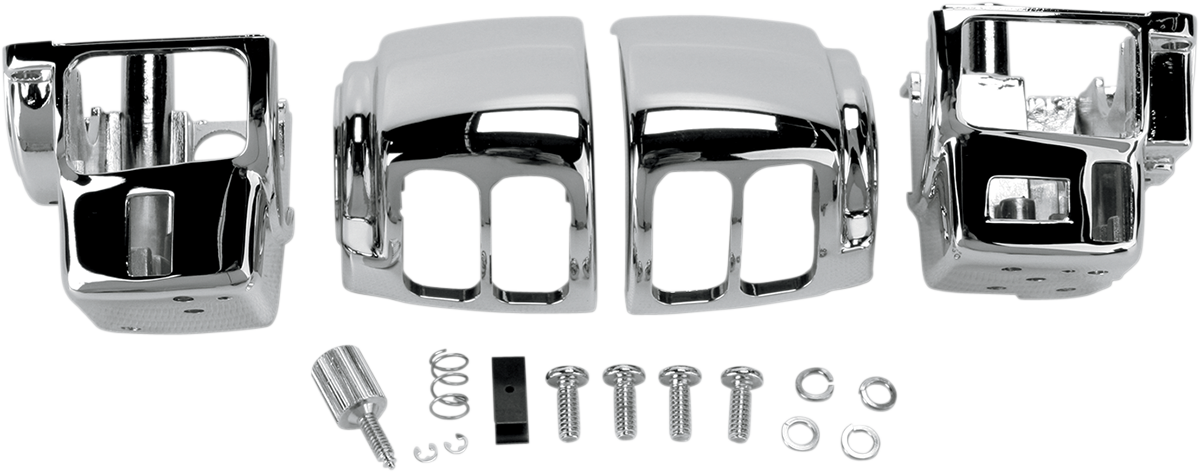 DRAG SPECIALTIES Handlebar Switch Housing Kit - Chrome H07-0785