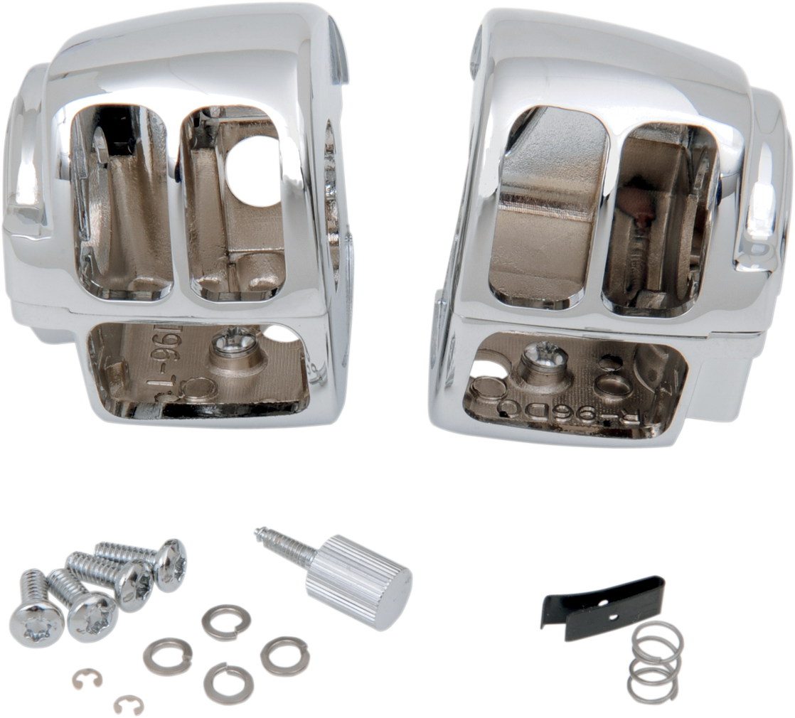 DRAG SPECIALTIES Handlebar Switch Housing Kit - Chrome H07-0671B