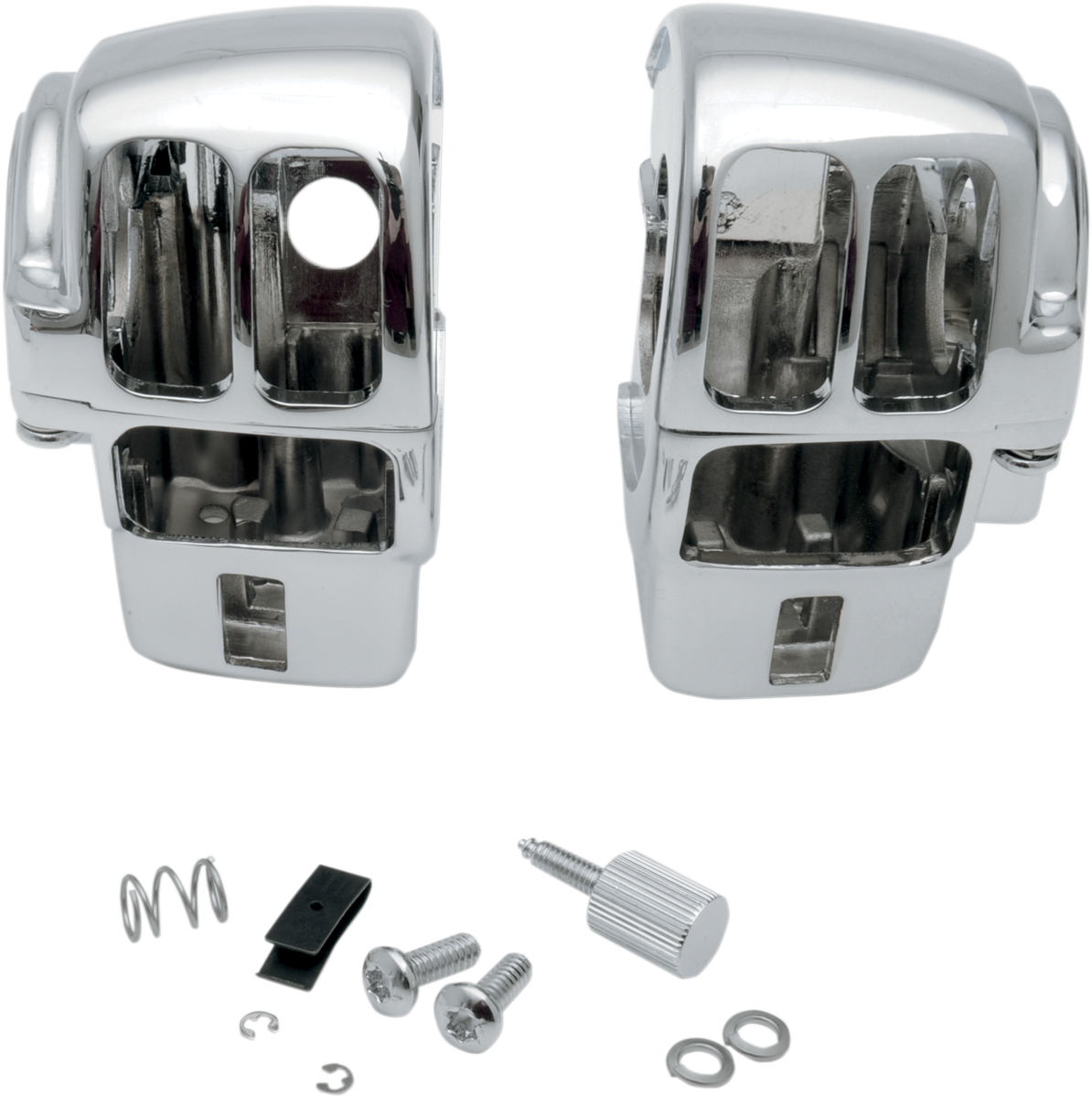 DRAG SPECIALTIES Handlebar Switch Housing Kit - Radio - Chrome 07-0530AB