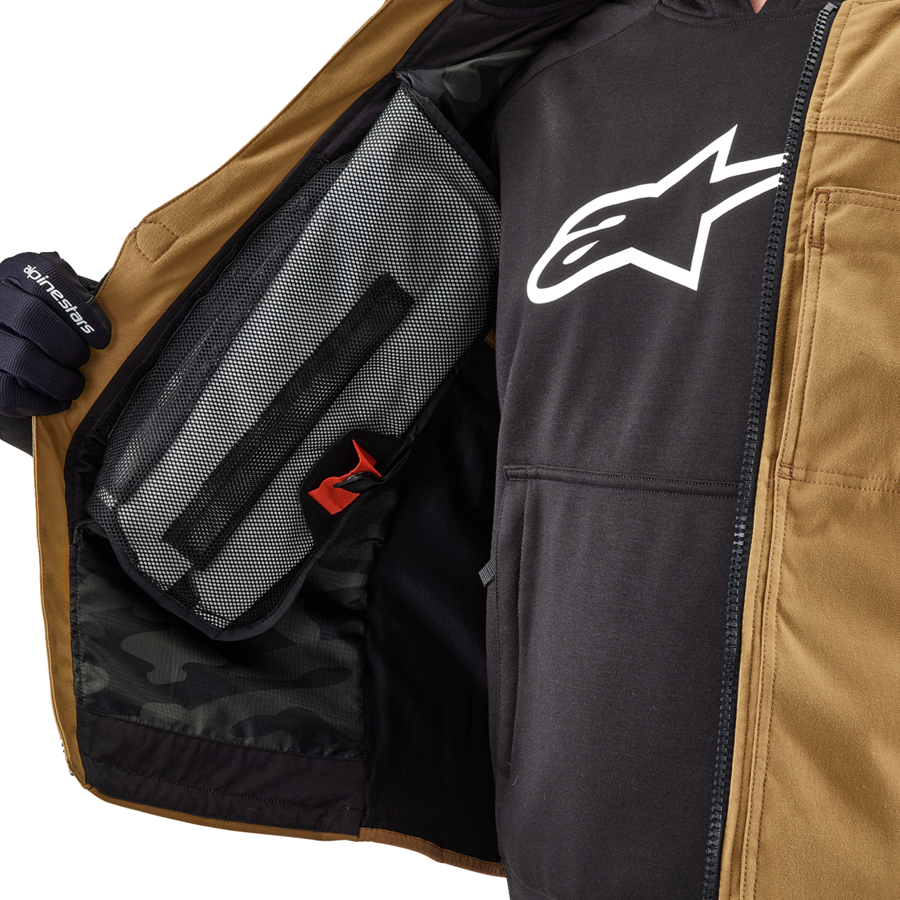 ALPINESTARS TECH-AIR Tech-Air® 3 v2 Canvas Vest - Tan - 2XL 6505125-86-XXL