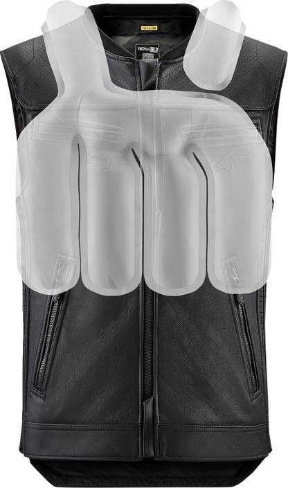 ALPINESTARS TECH-AIR Tech-Air® 3 v2 Leather Vest - Black - XS 6505225-10-XS