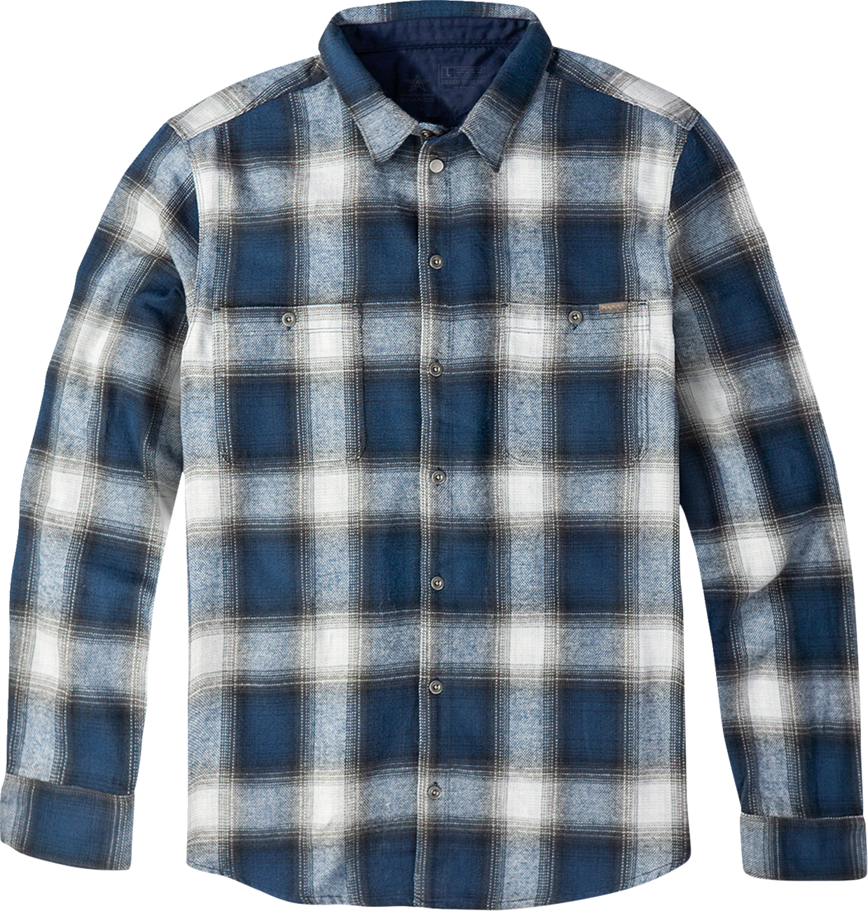 AMERICAN BIKER American Biker Mr Piston Flannel Shirt - Blue - 4XL ABBPISTON02ST61BL4R
