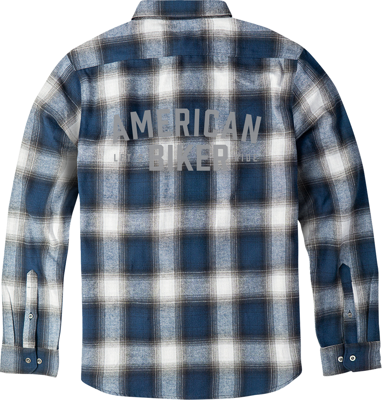 AMERICAN BIKER American Biker Mr Piston Flannel Shirt - Blue - 4XL ABBPISTON02ST61BL4R