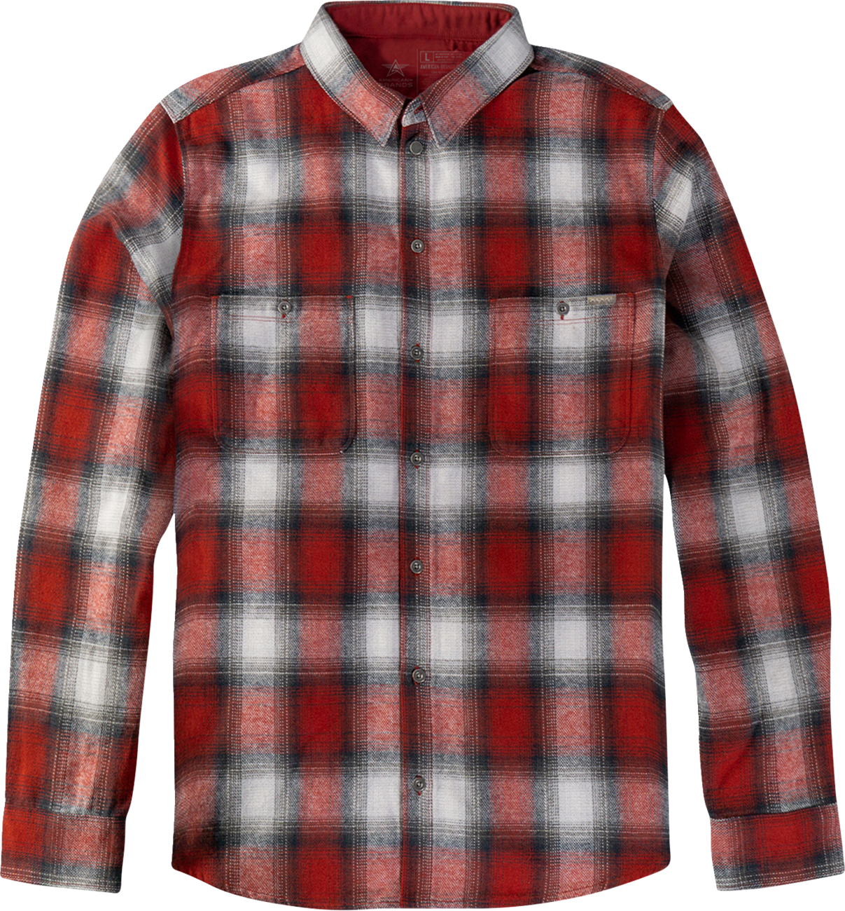AMERICAN BIKER American Biker Mr Piston Flannel Shirt - Red - XL ABBPISTON27ST61RDXR
