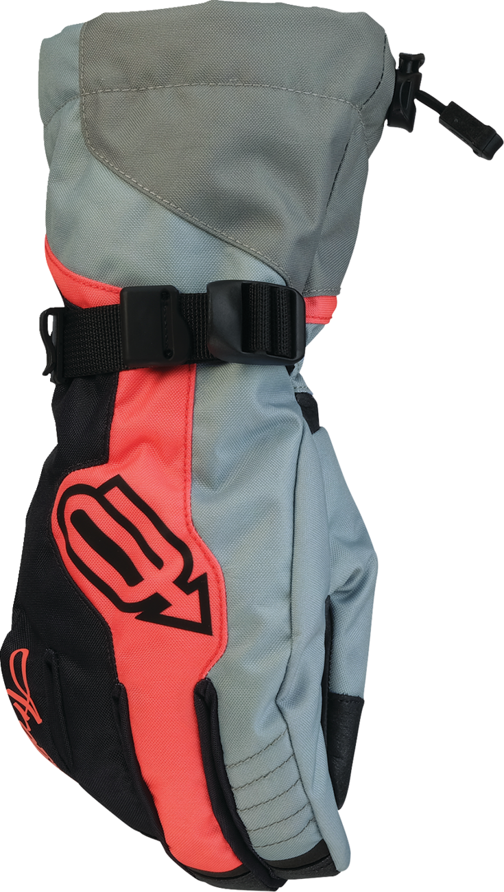 ARCTIVA Women's Pivot 8 Gloves - Gray/Coral - 2XL 3341-0458