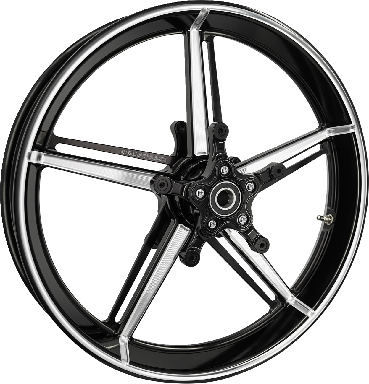 ARLEN NESS Wheel with Hub/Adapter - Factory 24 - Front - Black/Contrast Cut - 19x3.25 91-653