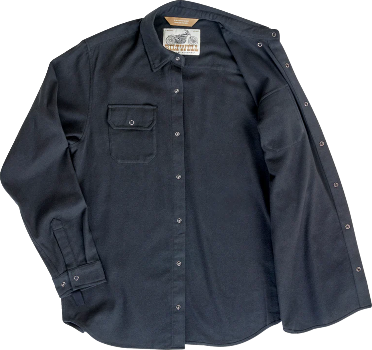 BILTWELL HI Test Flannel Shirt - Black - 2XL 8128-124-006