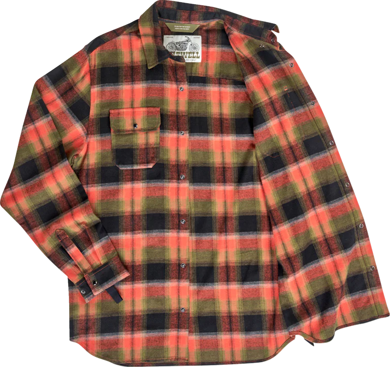 BILTWELL HI Test Flannel Shirt - Rust - XL 8128-125-005