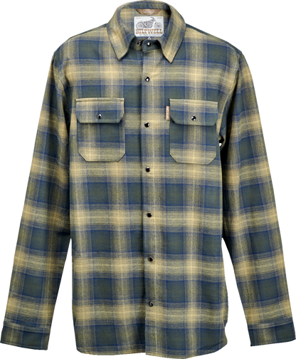 BILTWELL HI Test Flannel Shirt - Moss - Large 8128-126-004