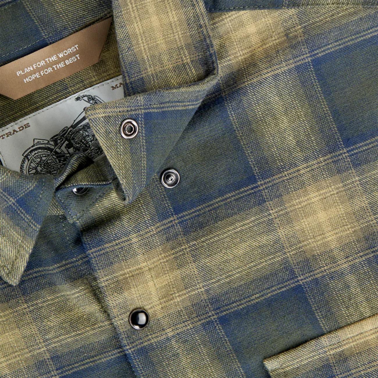 BILTWELL HI Test Flannel Shirt - Moss - Medium 8128-126-003