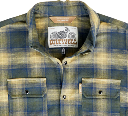 BILTWELL HI Test Flannel Shirt - Moss - 3XL 8128-126-007