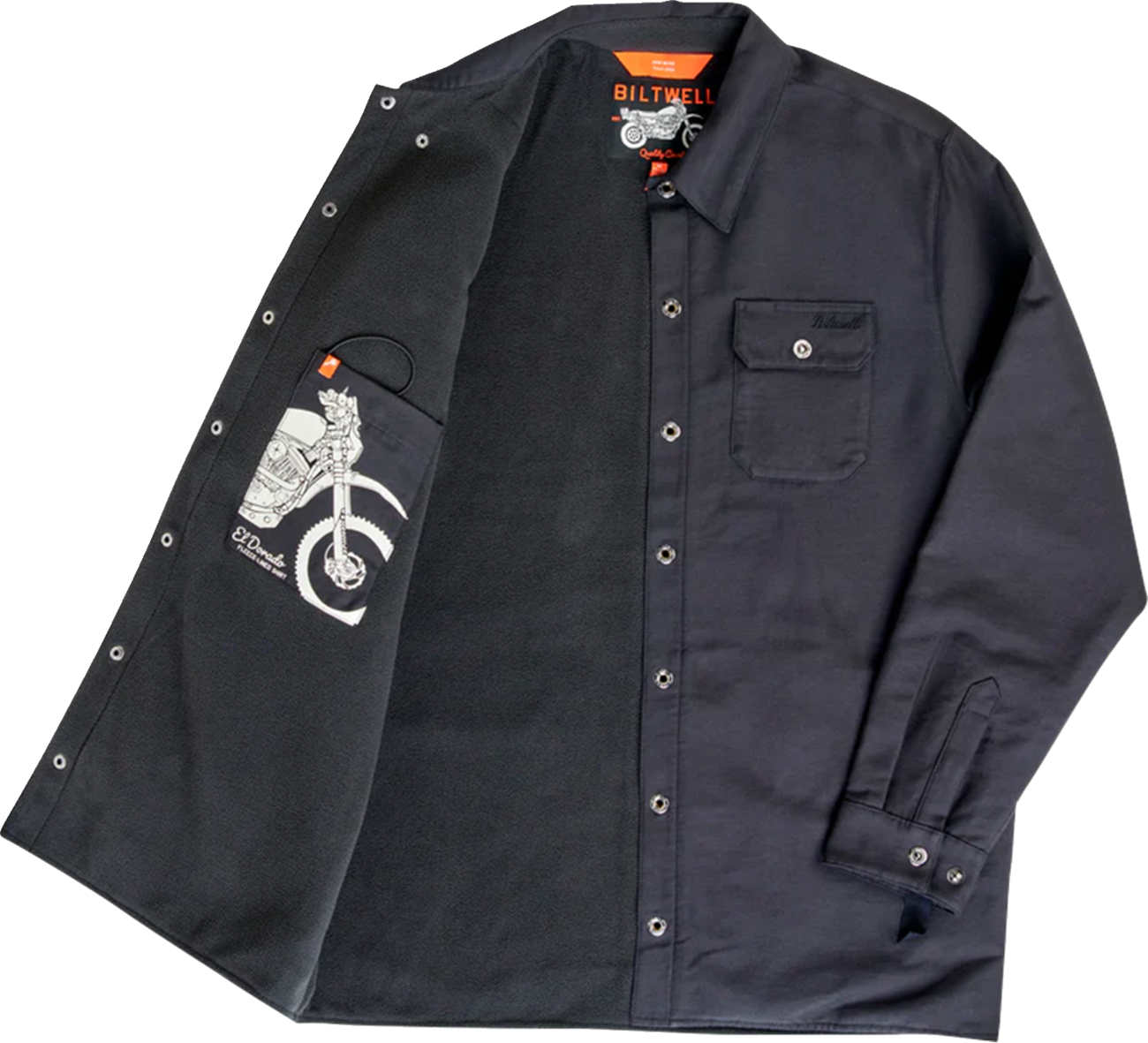 BILTWELL El Dorado Shirtjack - Black - Medium 8129-121-003
