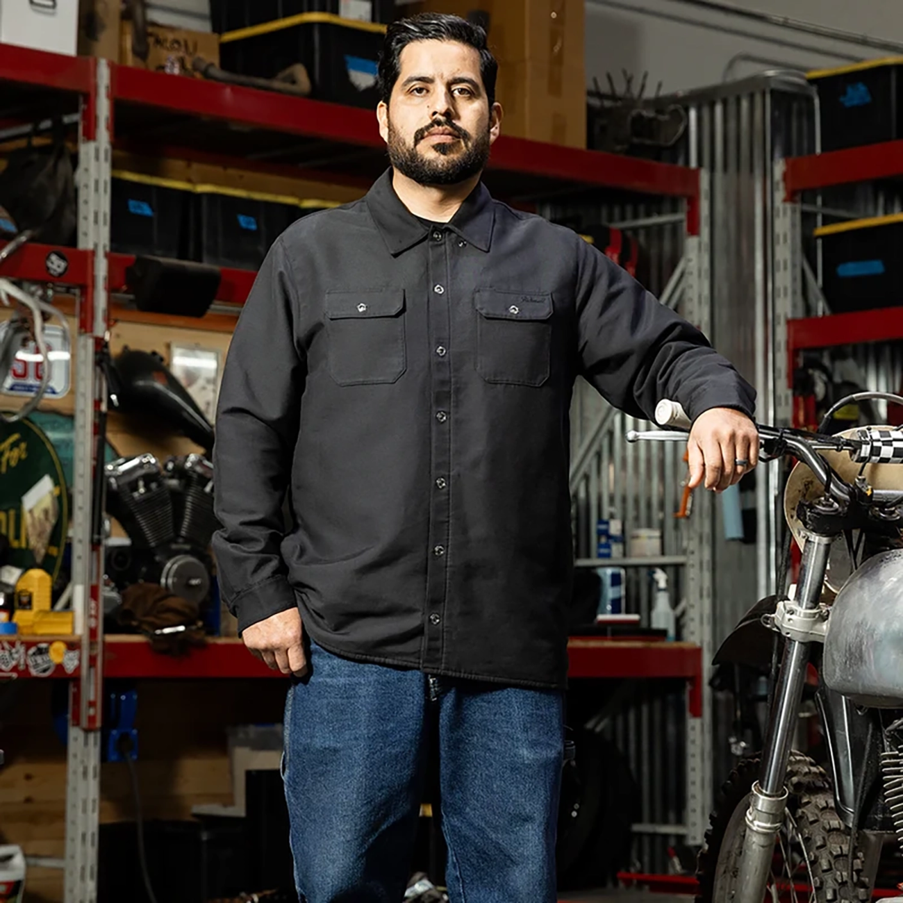 BILTWELL El Dorado Shirtjack - Black - XL 8129-121-005