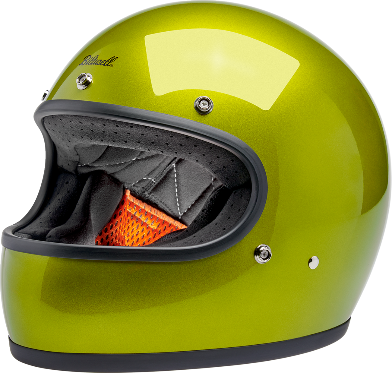 BILTWELL Gringo Helmet - Metallic Lime - XS 1002-392-501