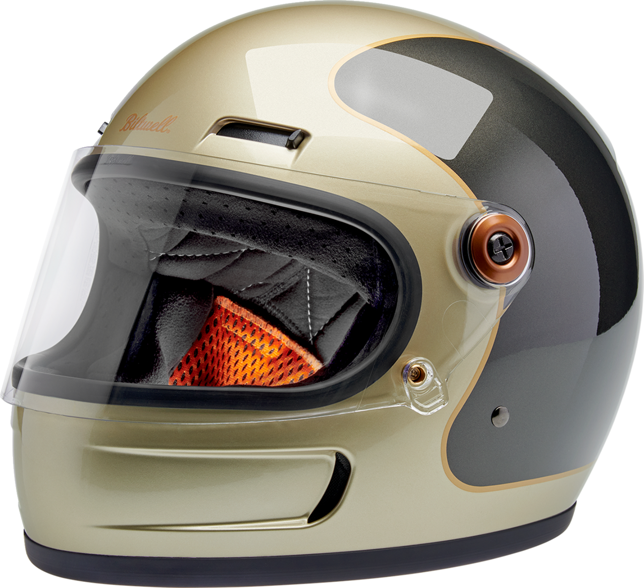 BILTWELL Gringo SV Helmet - Tracker - Gloss Metallic Champagne/Charcoal - XL 1006-5100-505
