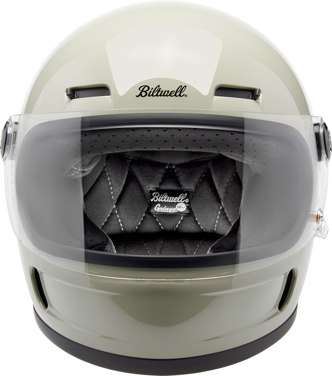 BILTWELL Gringo SV Helmet - Gloss Chalk Gray - Small 1006-196-502