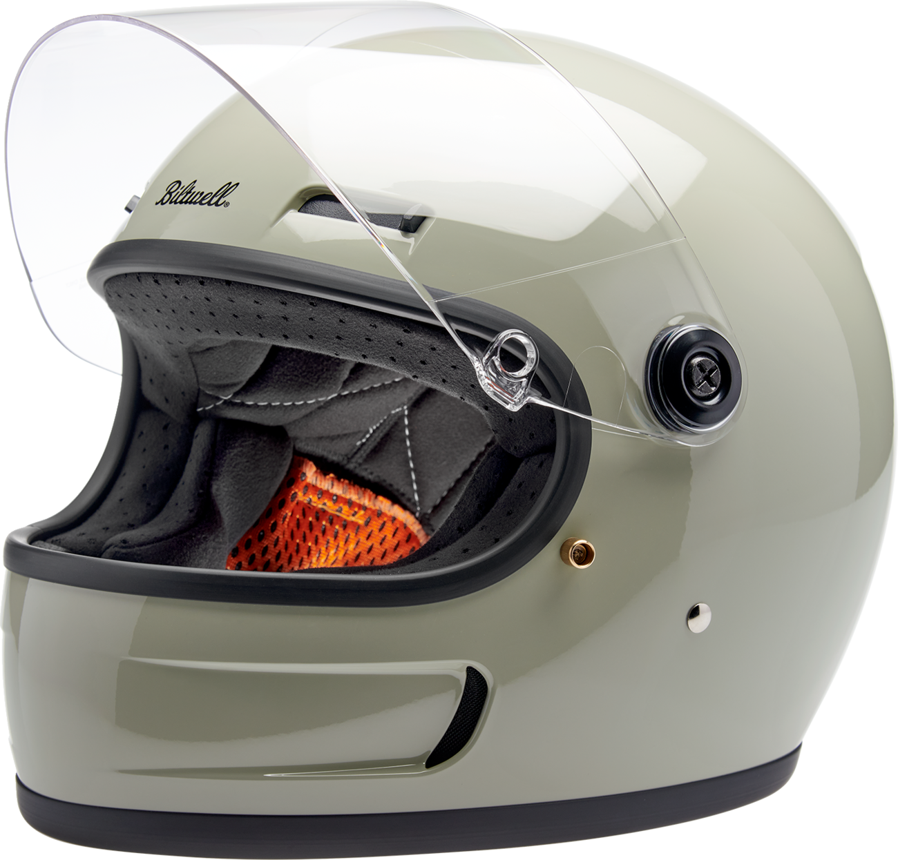 BILTWELL Gringo SV Helmet - Gloss Chalk Gray - Large 1006-196-504