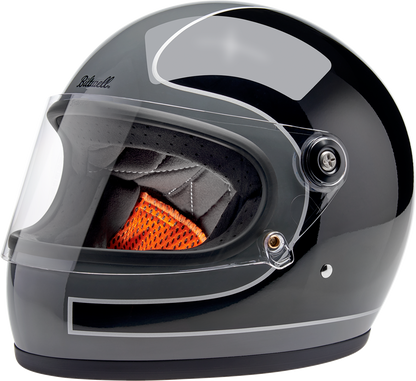 BILTWELL Gringo S Helmet - Tracker - Gloss Storm Gray/Black - Large 1003-562-504
