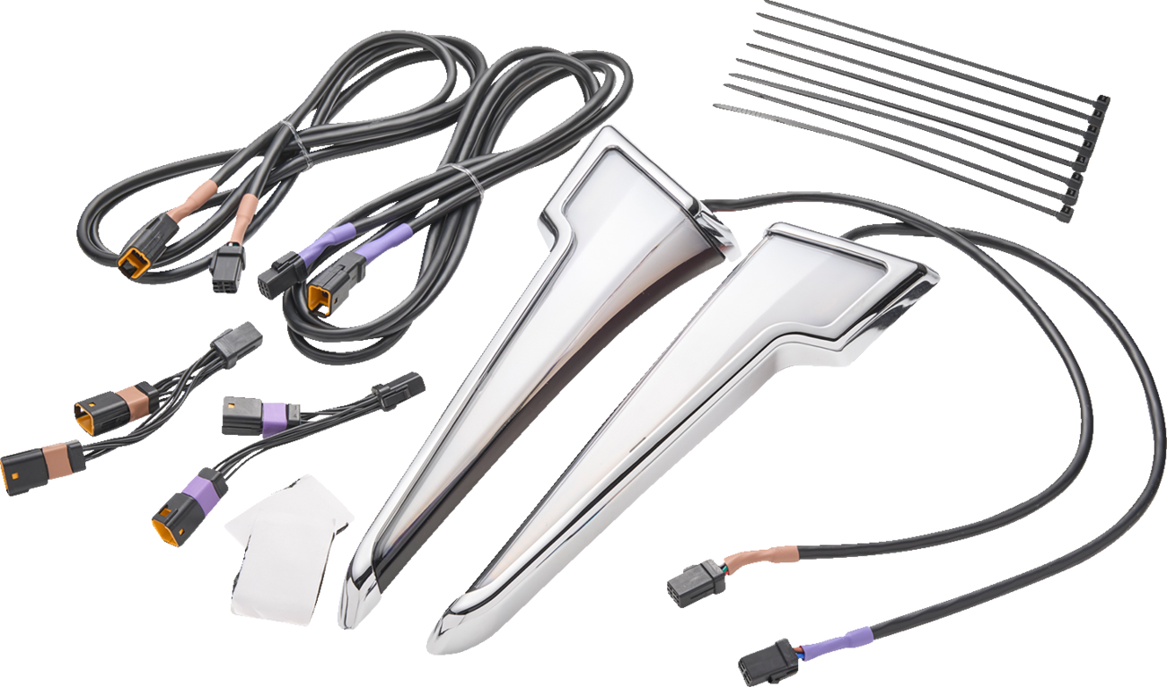 CIRO Quill™ Fairing Light - w/Turn Signal - Chrome - FLHX 12200