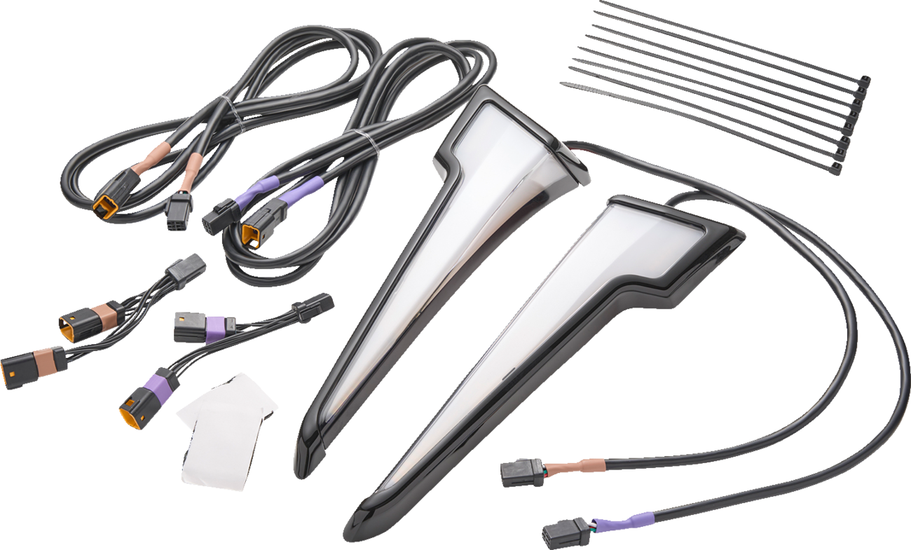 CIRO Quill™ Fairing Light - w/Turn Signal - Black - FLHX 12201