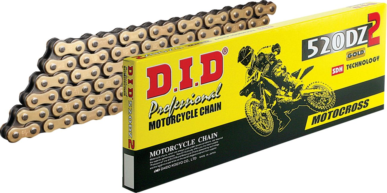 DID 520 DZ2 - Drive Chain - 114 Links - Gold and Black M520DZ2X114RB