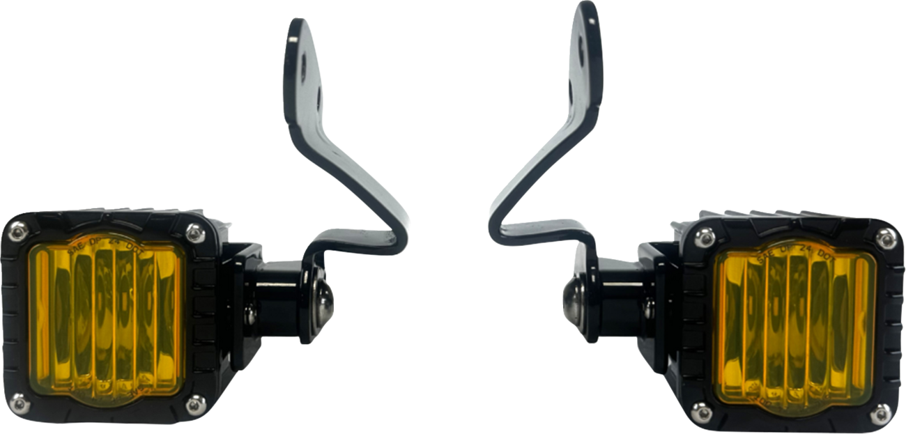 CUSTOM DYNAMICS Front Turn Signals - Shark Demo® - LED - Yellow SD-23RG-FT-YB 