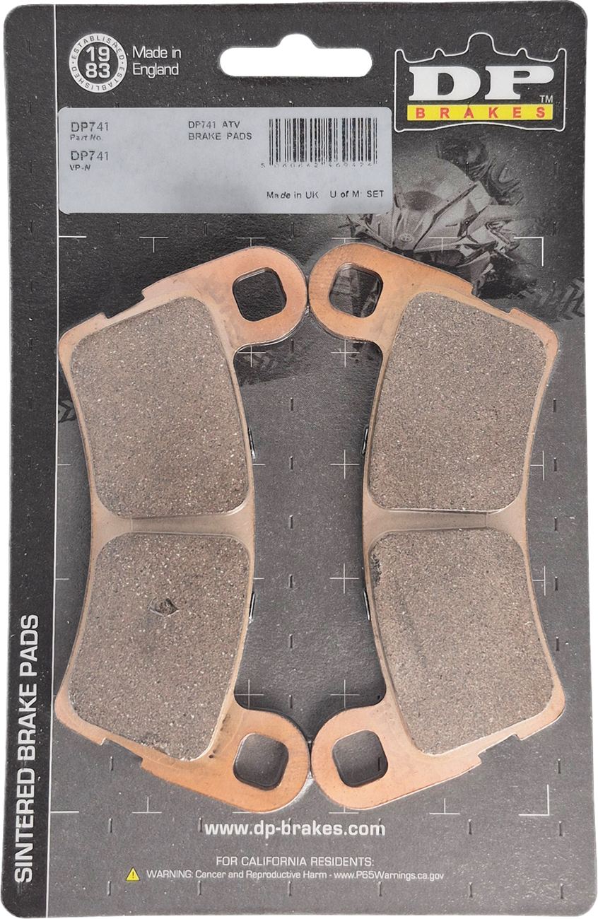 DP BRAKES Sintered Brake Pads - Polaris XD1500 - Rear DP741