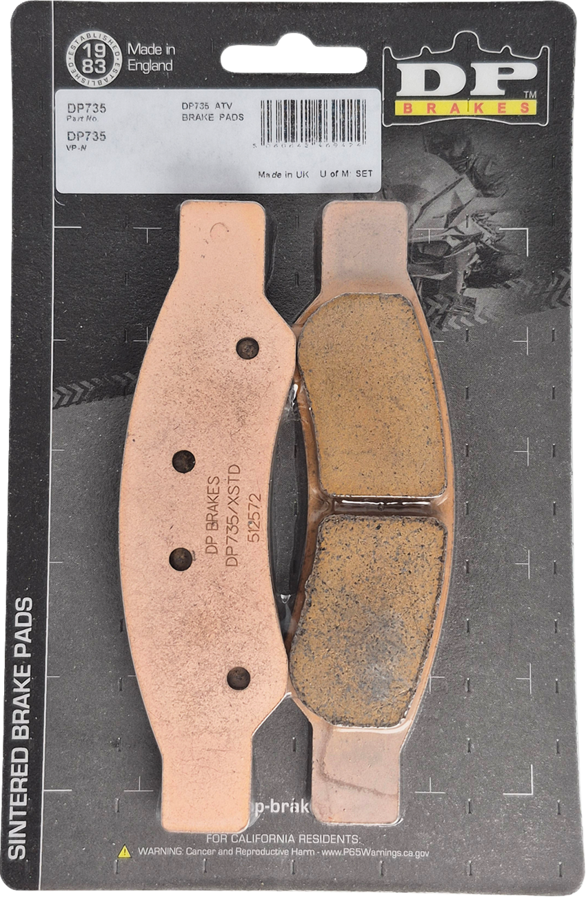DP BRAKES Sintered Brake Pads - Maverick 1000R DP735