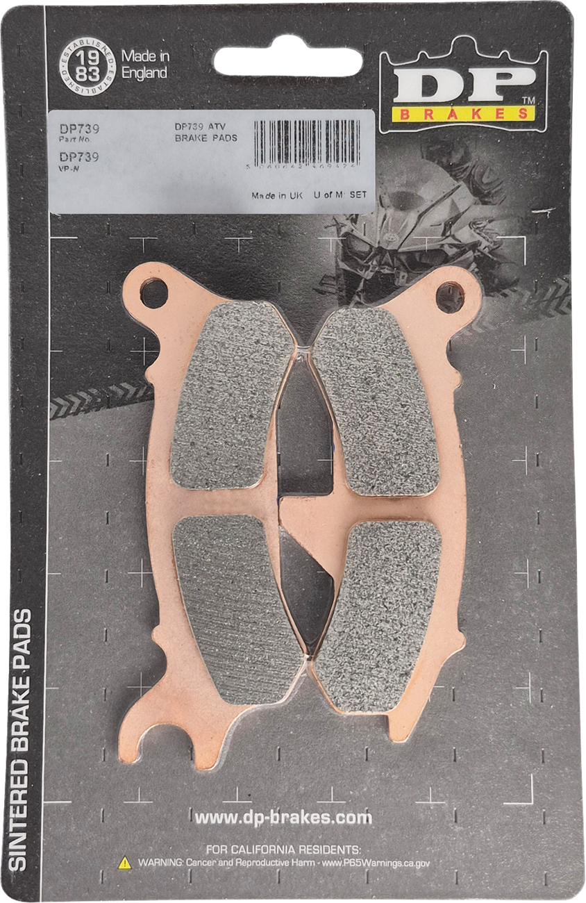 DP BRAKES Sintered Brake Pads - Kawasaki Ridge Ranch - Front Right DP739